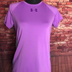 Under Armour Purple Fitted Heat Gear Shirt